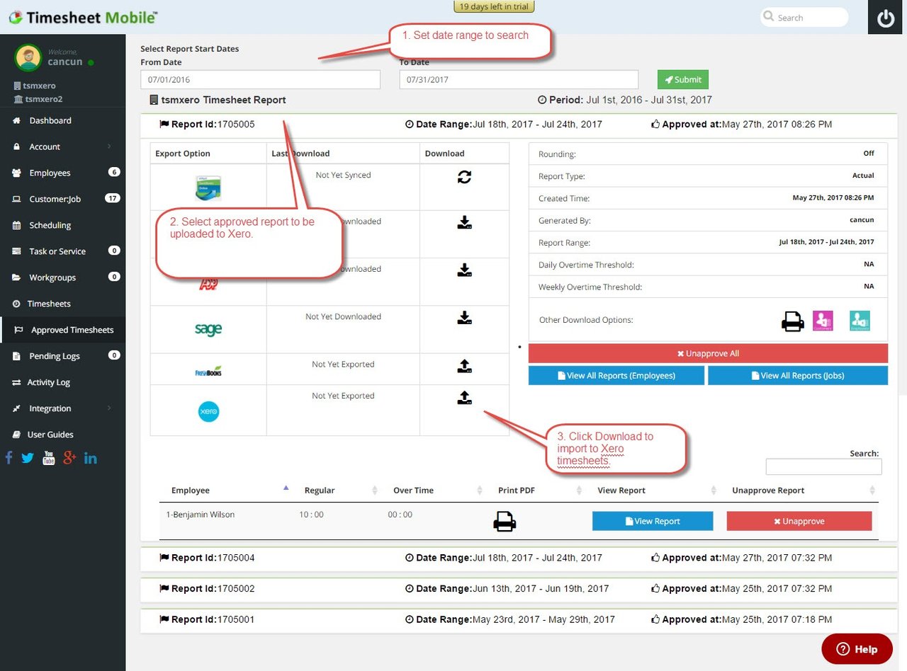 Integrating Xero With Your Timesheet Mobile Account